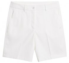 J.Lindeberg Gwen Long Shorts, White, dámské golfové kraťasy