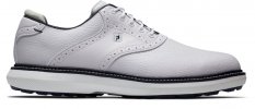 Pánské golfové boty FootJoy Traditions Spikeless, White, White, Navy