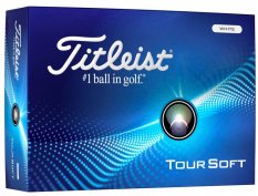 Titleist Tour Soft, bílé, 3 míčky (2024)