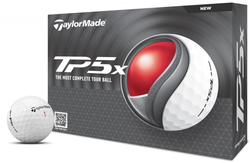 TaylorMade TP5x, bílé, 3 míčky (2024)
