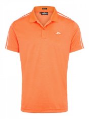 J.Lindeberg Flinn Regular Fit Golf Polo, Lava Orange