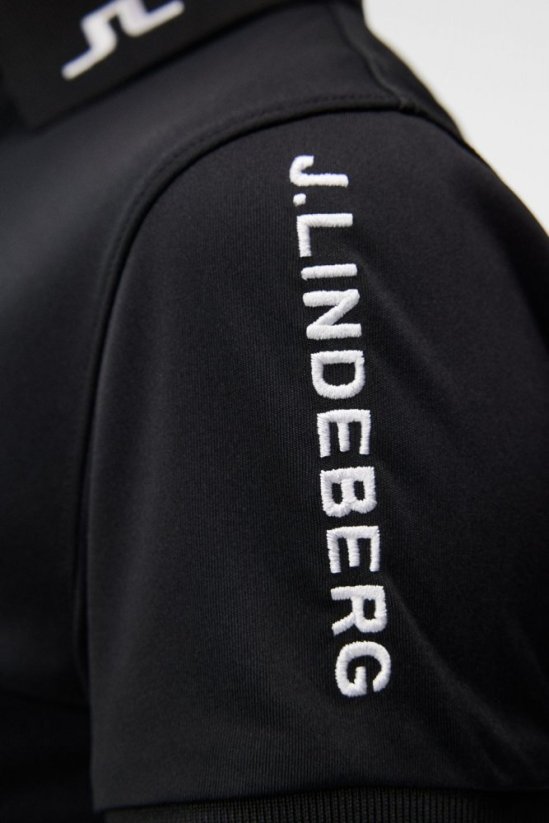 J.Lindeberg Tour Tech Polo, Černé, dámské golfové tričko