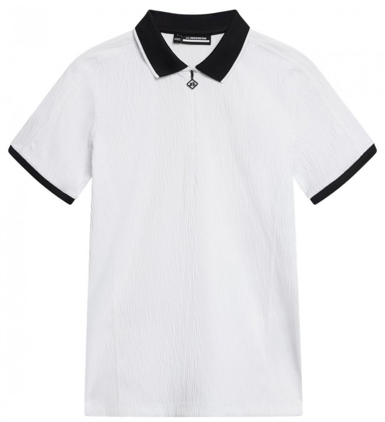 J.Lindeberg Izara Polo, White, dámské golfové tričko