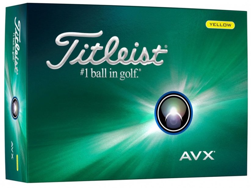 Titleist AVX 2024, žluté, 3 golfové míčky