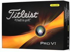 Žluté golfové míčky Titleist PRO V1