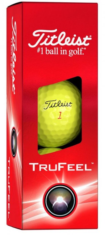 Titleist FruFeel, žluté, 3 míčky (2024)