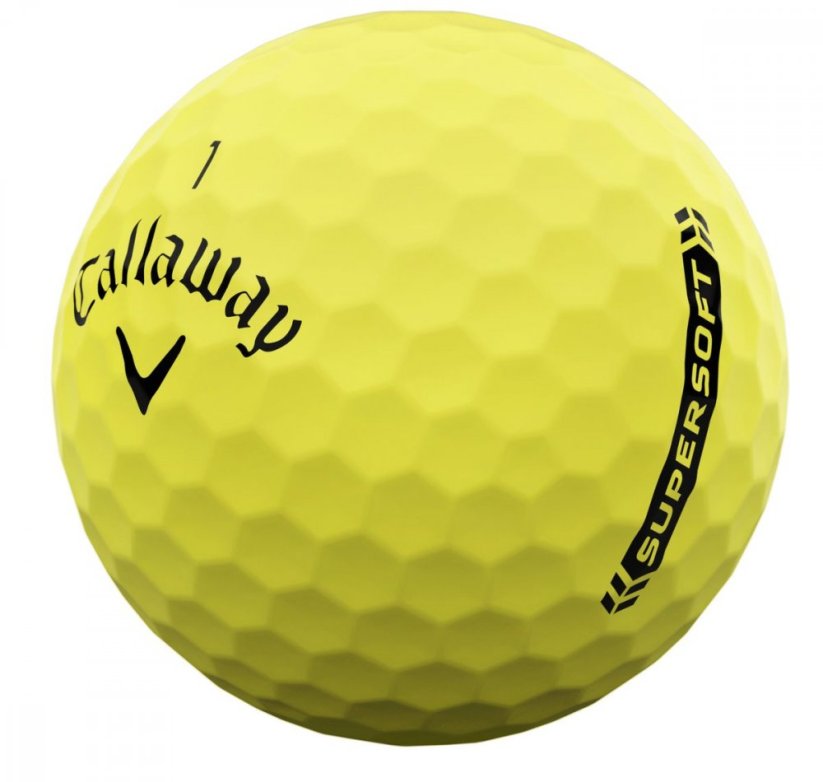Žluté golfové míčky Callaway SuperSoft