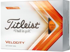 Oranžové golfové míčky Titleist Velocity