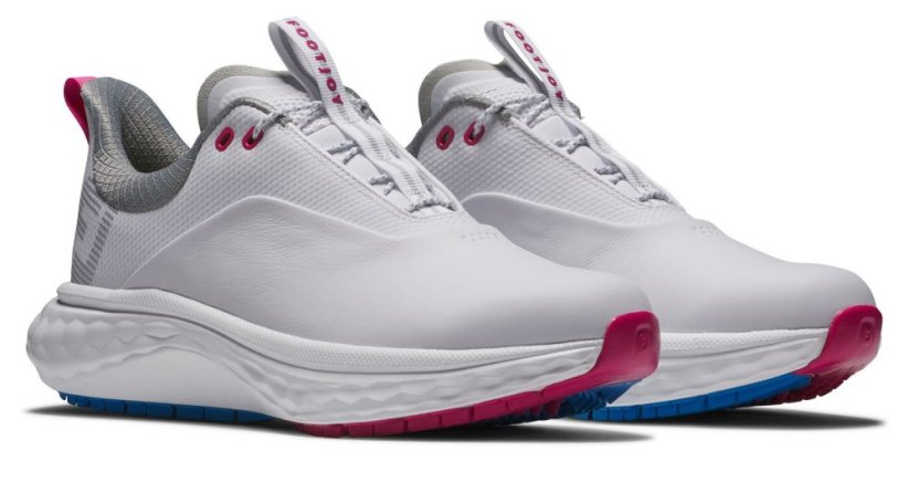 FootJoy Quantum, White, Blue, Pink, dámské golfové boty