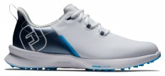 Pánské golfové boty FootJoy Fuel Sport, White, Navy, Blue, bez spikové