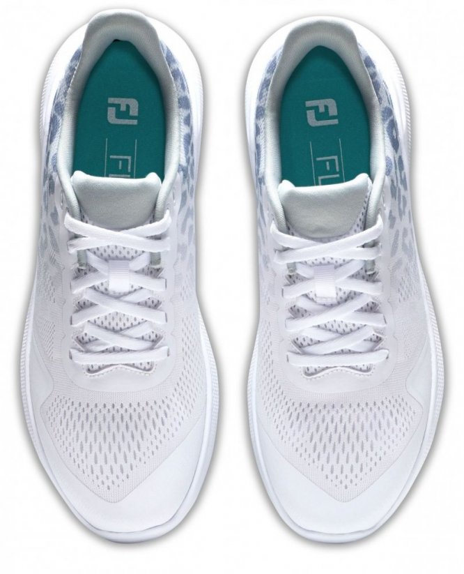 FootJoy Flex, White, Grey, golfové boty pro ženy - Velikost: US 6,5
