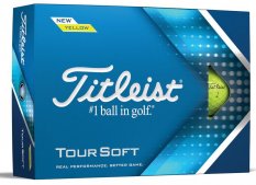 Golfové míčky Titleist Tour Soft, žluté