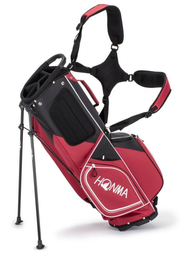 Honma Lightweight Mid Stand bag, Red, Black