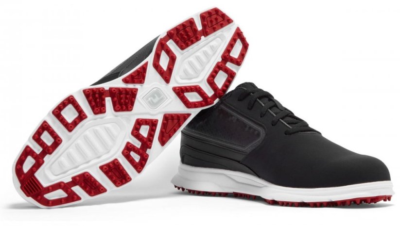 FootJoy SuperLites XP, Black, White, Red, golfové boty pro muže