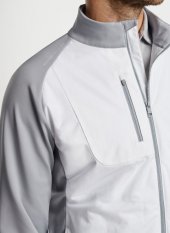 Peter Millar Merge Hybrid Jacket, White, Gale Grey