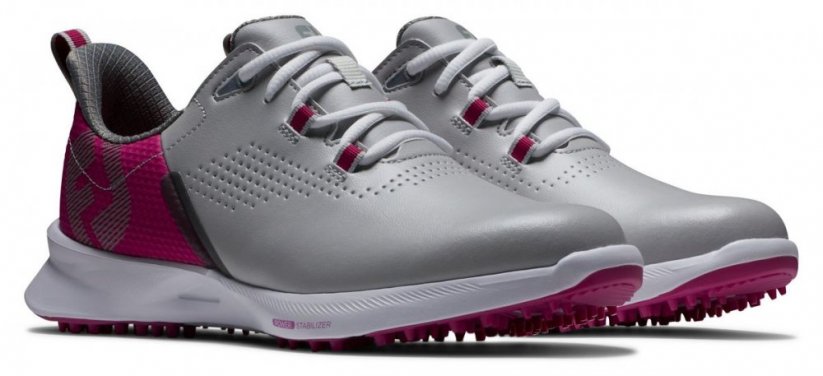 Dámské golfové boty FootJoy Fuel, Grey, Pink, bez spikové