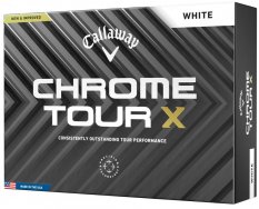 Callaway Chrome Tour X 24, bílé, 3 golfové míčky