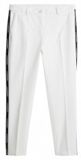 J.Lindeberg Meghan Side Stripe Pant, White, dámské golfové kalhoty