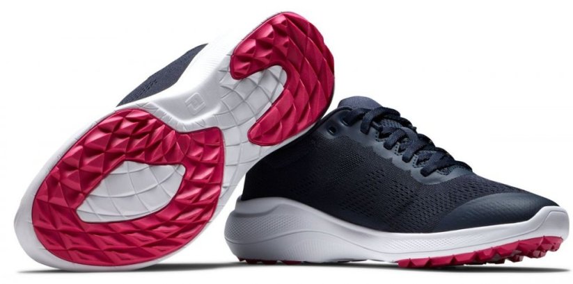 FootJoy Flex, Navy, White, golfové boty pro ženy - Velikost: US 6,5