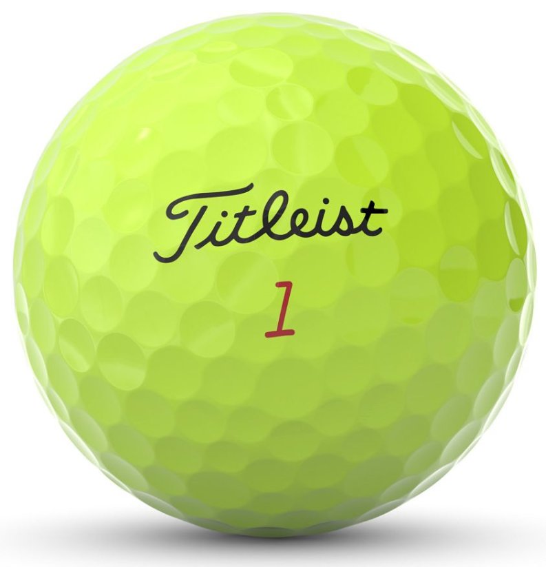 Žluté golfové míčky Titleist PRO V1x
