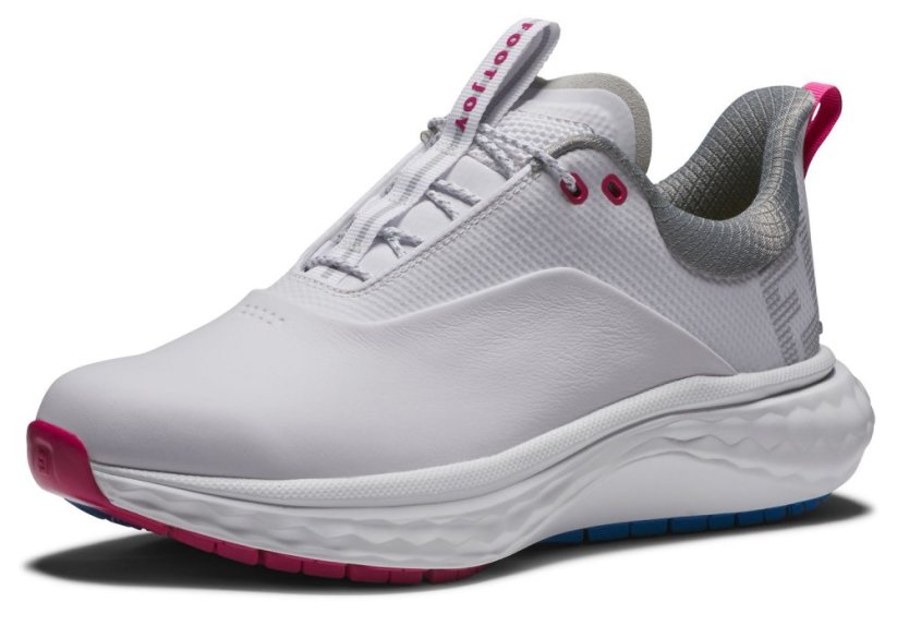 FootJoy Quantum, White, Blue, Pink, dámské golfové boty