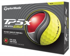 Golfové míčky TaylorMade TP5x, žluté, 3 míčky (2024)