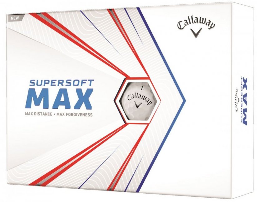 Bílé golfové míčky Callaway SuperSoft MAX
