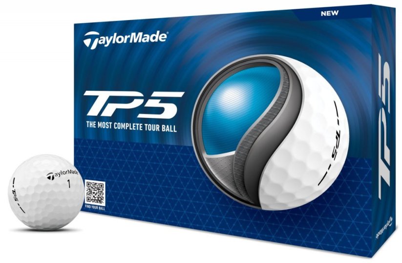 TaylorMade TP5, bílé, 3 míčky (2024)