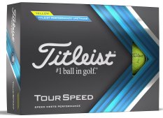 Golfové míčky Titleist Tour Speed, žluté