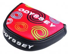 Červený head cover na mallet Odyssey