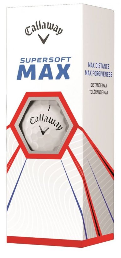 Bílé golfové míčky Callaway SuperSoft MAX