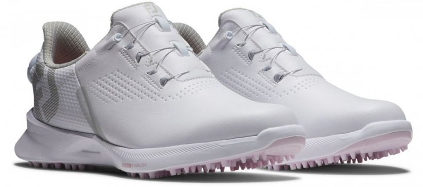 Dámské golfové boty FootJoy Fuel BOA, White, Pink, bez spikové