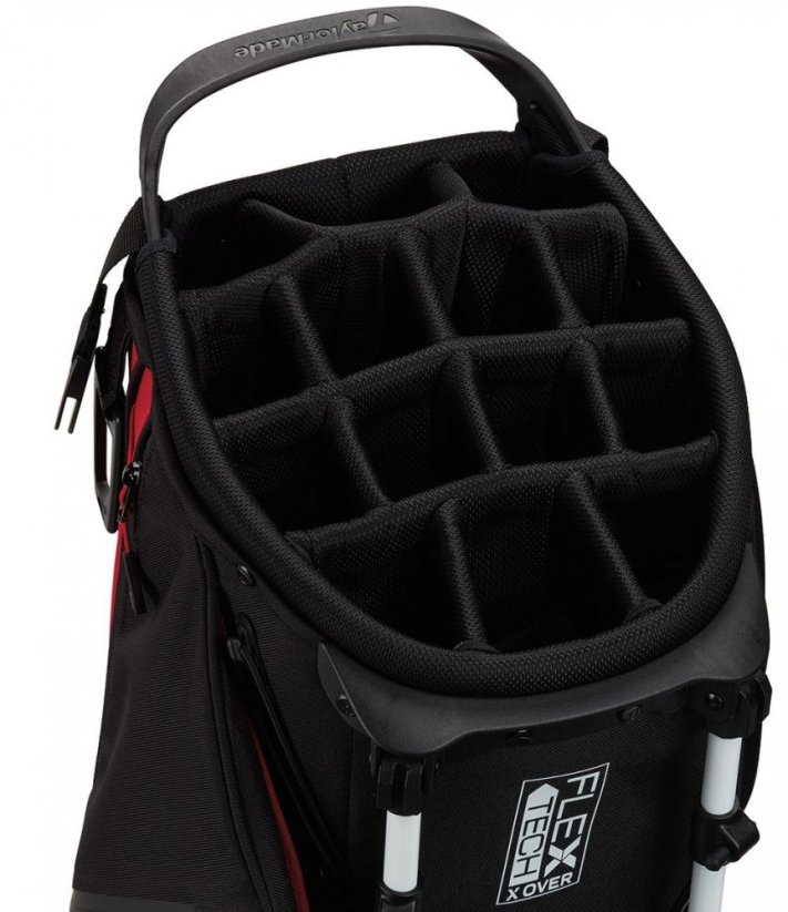 Černý golfový bag na nošení TaylorMade FlexTech Crossover