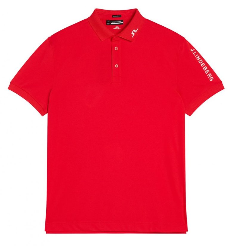 Golfové tričko J.Lindeberg Tour Tech Reg Fit Polo Fiery Red