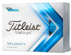 Modré golfové míčky Titleist Velocity