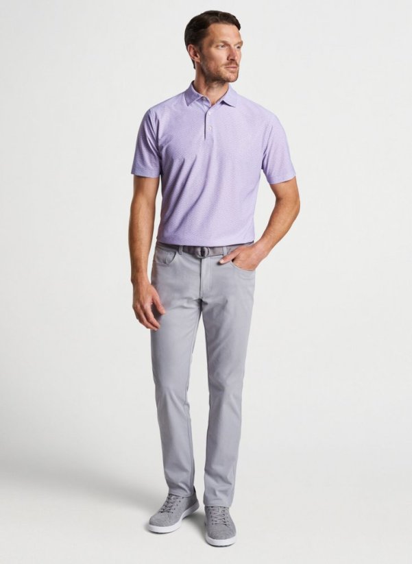 Peter Millar Tee It High Performance Mesh, Lavender Fog, pánské golfové triko