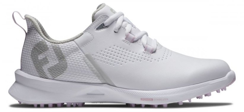 Dámské golfové boty FootJoy Fuel, White, Pink, bez spikové