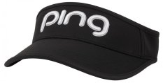 Ping Tour Ladies Vented Delta Visor, černý dámský golfový kšilt