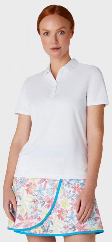 Callaway Tournament Polo, Bright White, dámské golfové tričko
