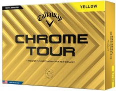 Callaway Chrome Tour 24, žluté, 3 golfové míčky