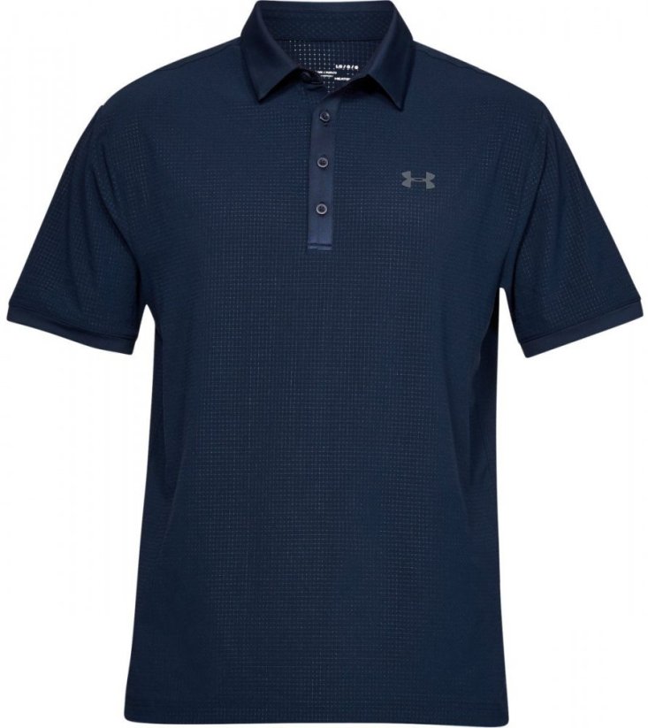 Under Armour Playoff Vented Polo, Academy, Pitch Gray