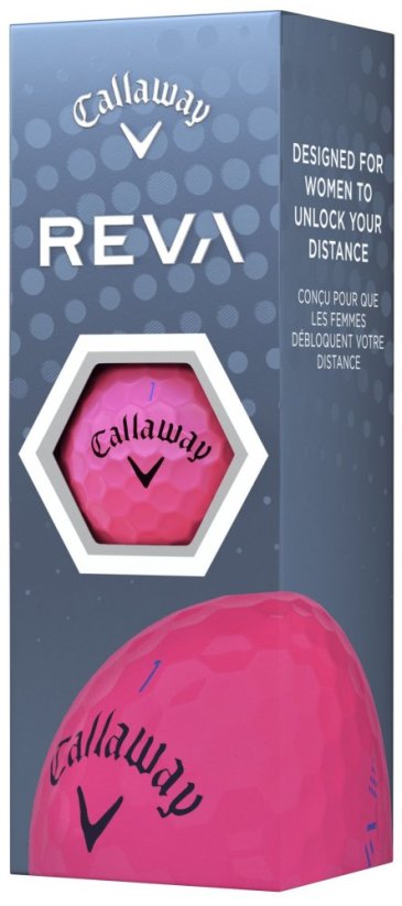 Callaway Reva, růžové, 3 dámské golfové míčky