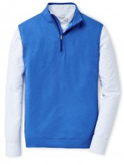 Peter Millar Galway Quater-Zip Vest, Blue Lappis