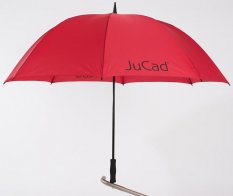 Jucad Golf Umbrella, Červený, golfový deštník