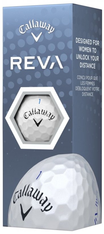 Callaway Reva, bílé, 3 dámské golfové míčky